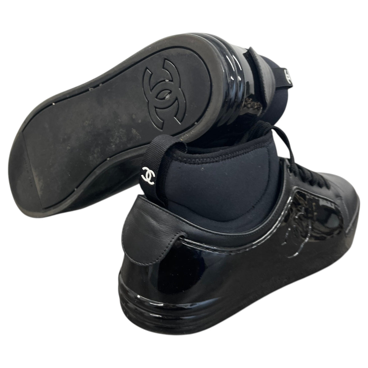 Men's CC Logo High Trainers Black Size UK 8 / EU 42 - Photo 10