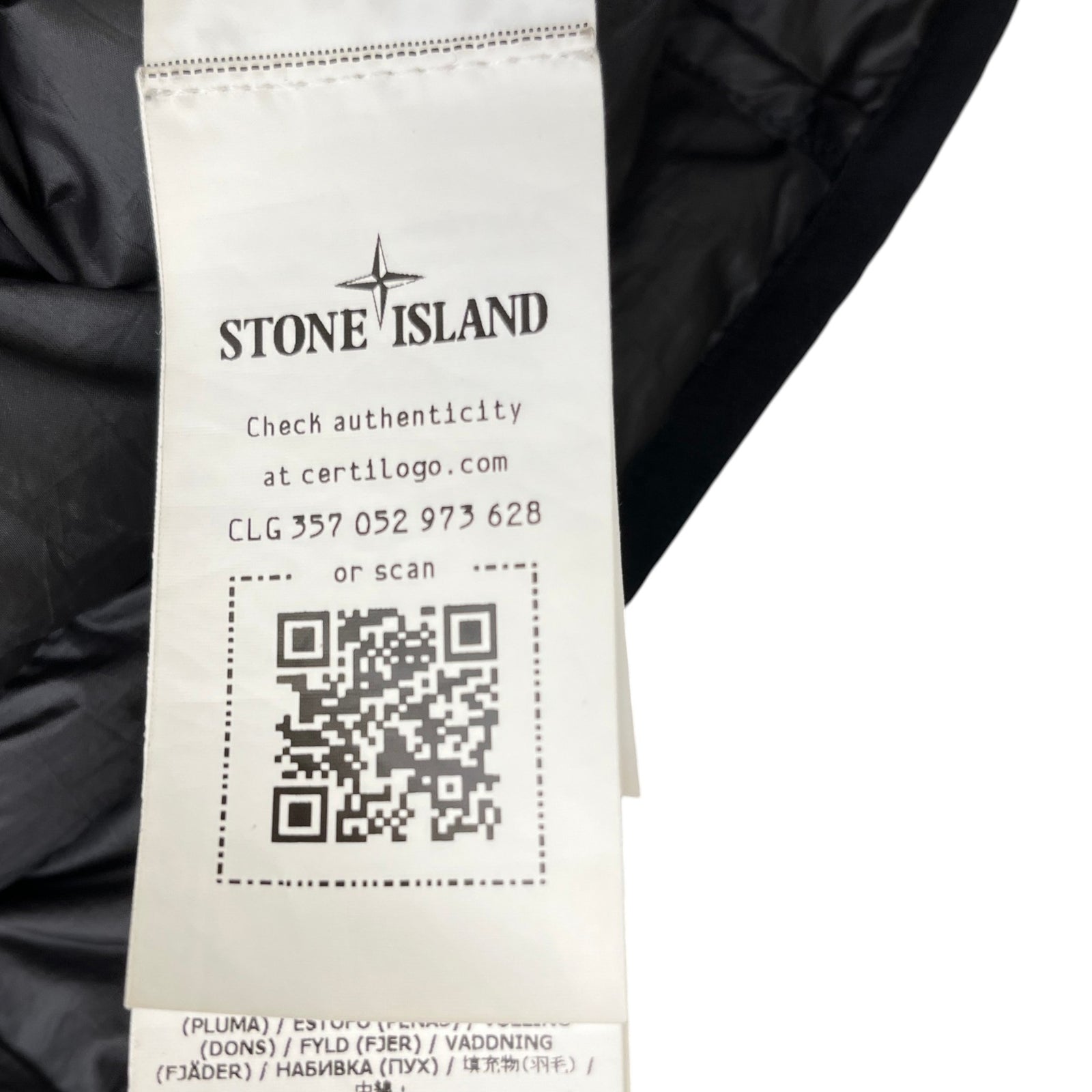 Men's Applique Logo Ripstop Gilet Black Size S - Photo 8