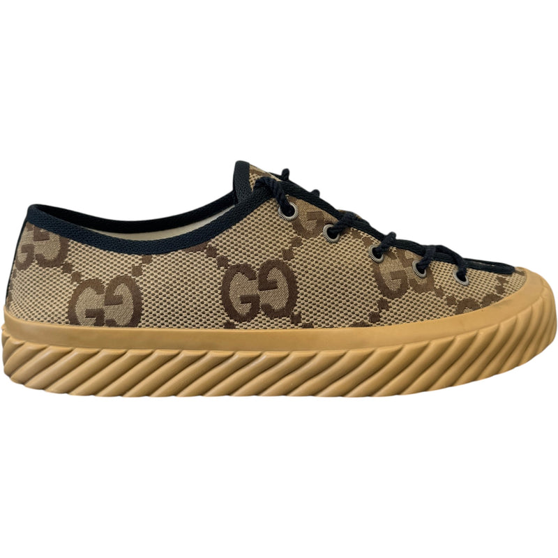 Men's Maxi GG Low Trainers Beige Size UK 7 / EU 41
