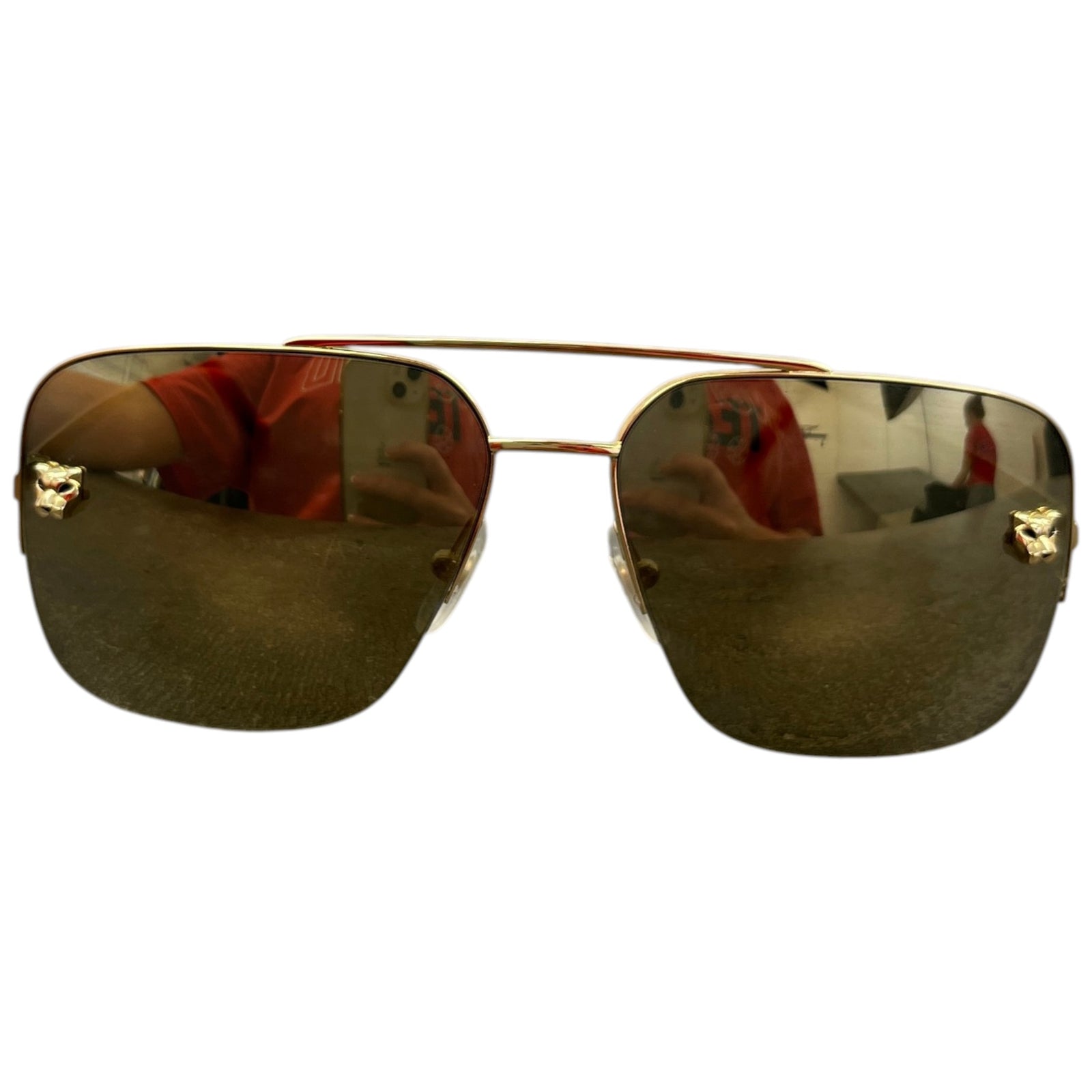 Men's Panthère Ct0244S Sunglasses Gold - Photo 1