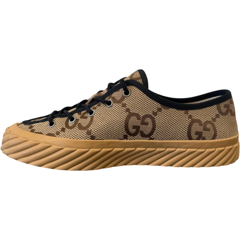 Men's Maxi GG Low Trainers Beige Size UK 7 / EU 41