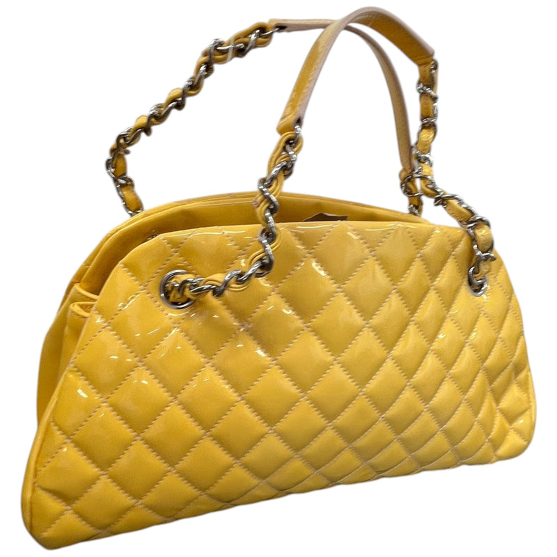 Women's Mademoiselle Bowling Patent Bag Yellow