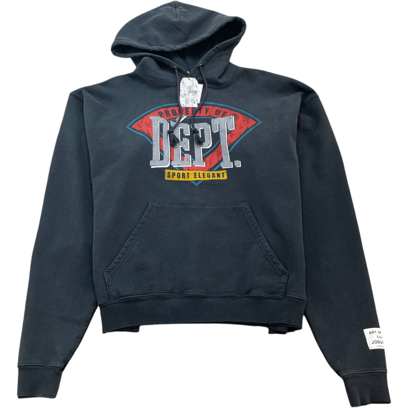 Men's Vintage Logo Hoodie Grey Size S