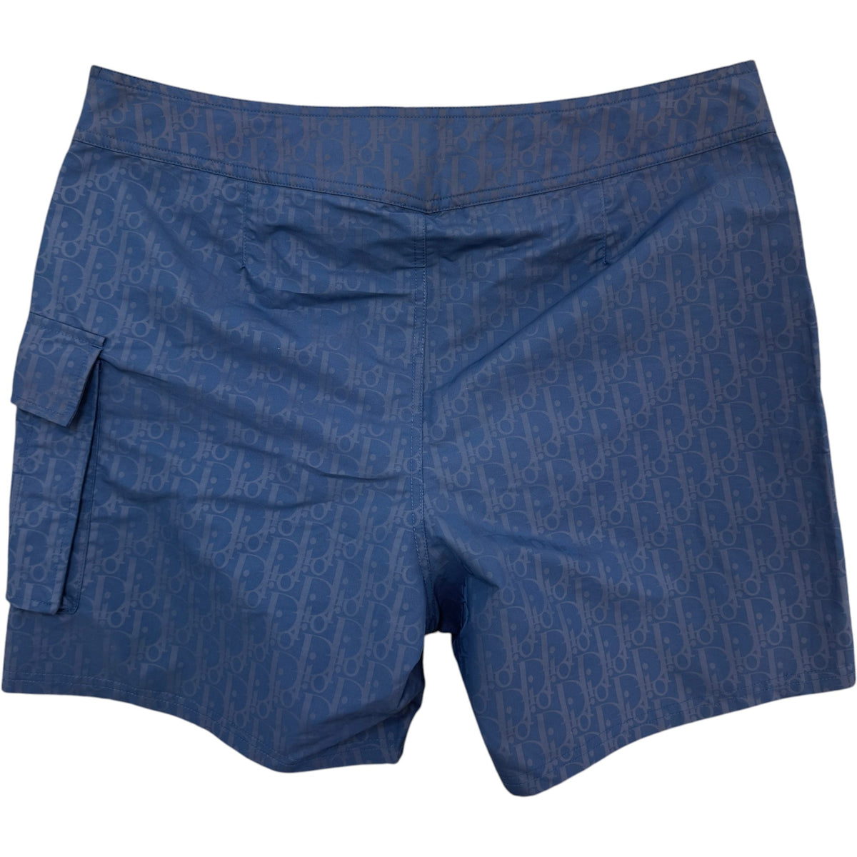 Men's Oblique Swim Shorts Navy Size L / W34 - Photo 2