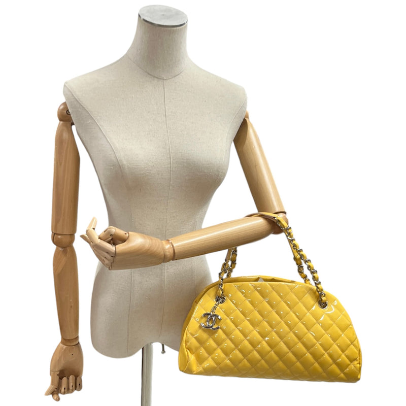 Women's Mademoiselle Bowling Patent Bag Yellow