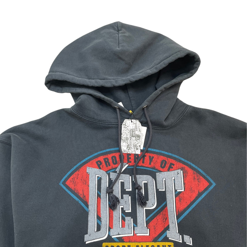Men's Vintage Logo Hoodie Grey Size S