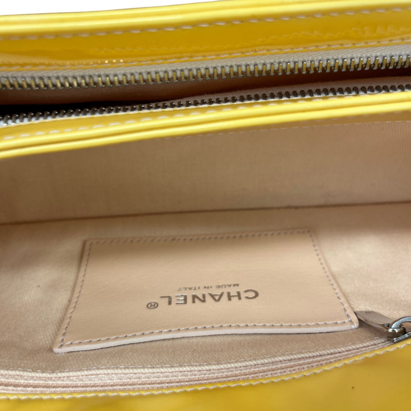 Women's Mademoiselle Bowling Patent Bag Yellow