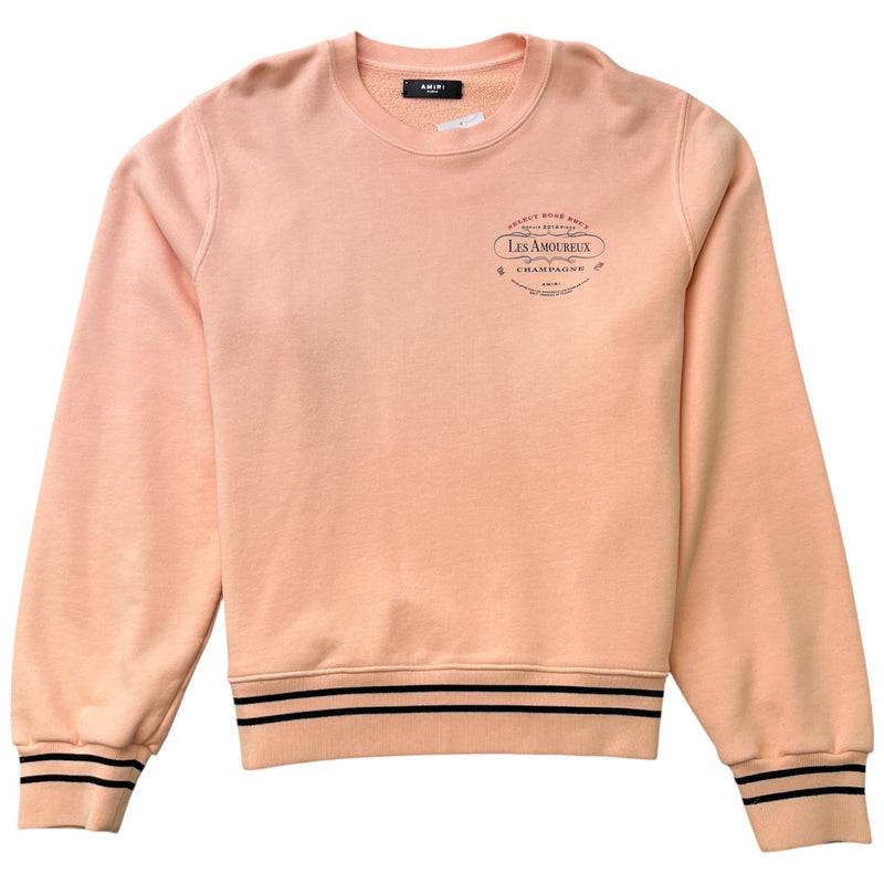 Men's Logo Print Sweatshirt Pink Size XL