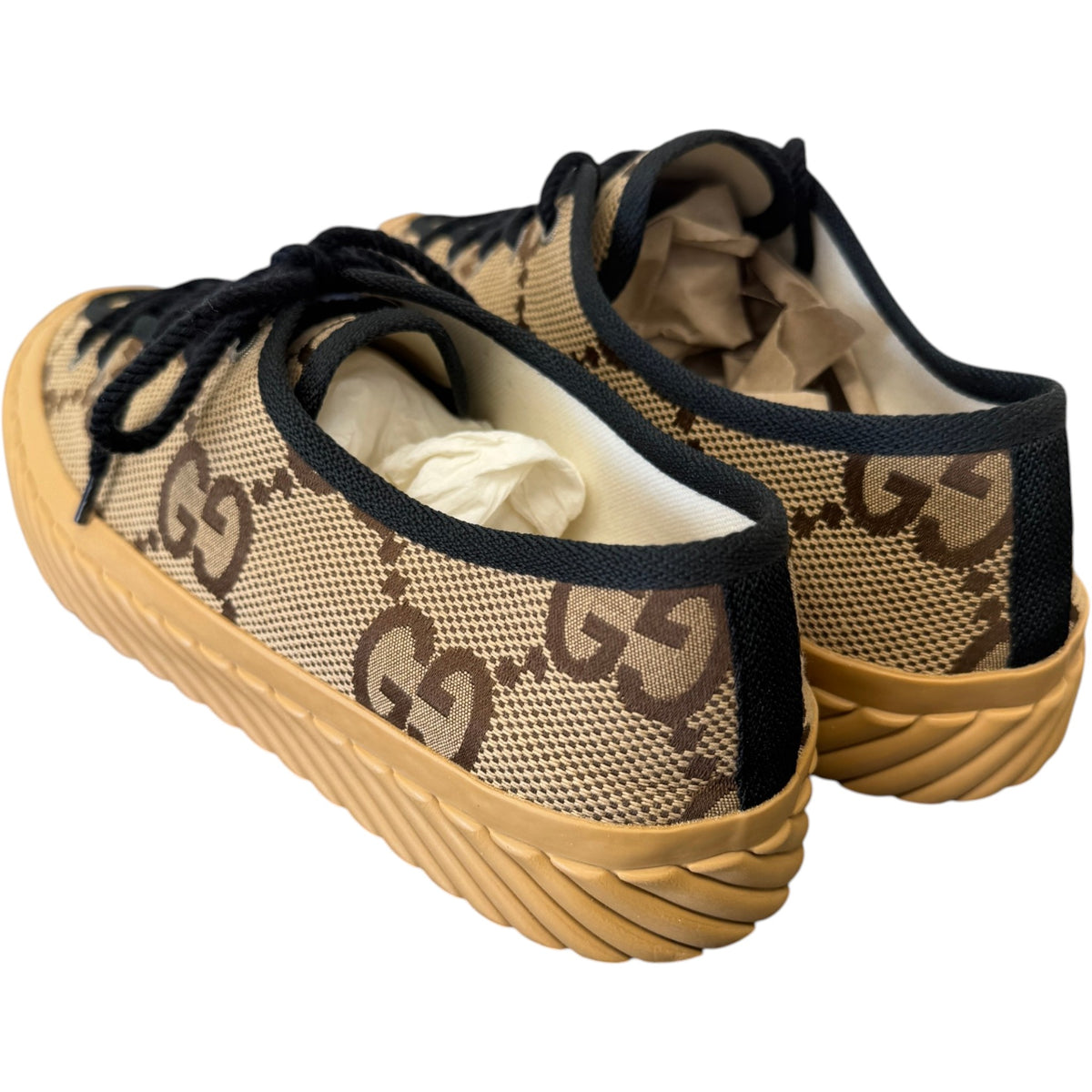 Men's Maxi GG Low Trainers Beige Size UK 7 / EU 41 - Photo 8