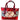 Women's Checker Patent Bag Red