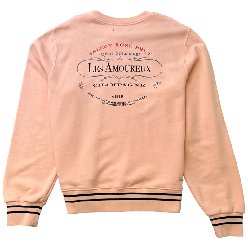 Men's Logo Print Sweatshirt Pink Size XL