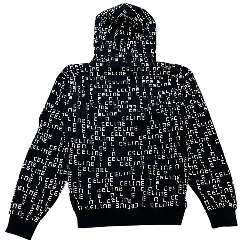 Men's all over logo Hoodie Black Size L