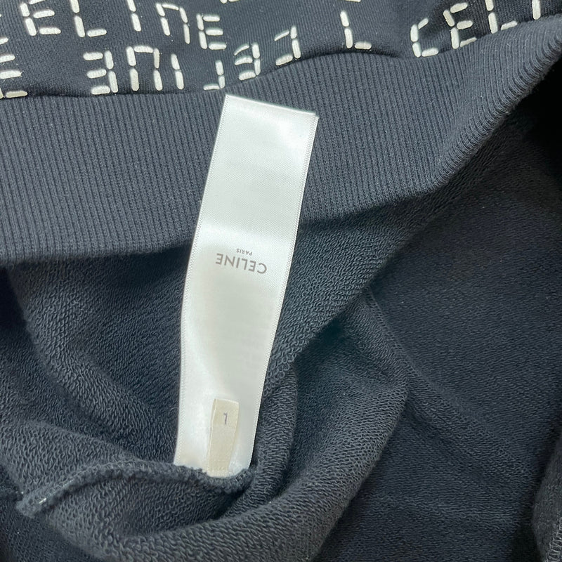 Men's all over logo Hoodie Black Size L