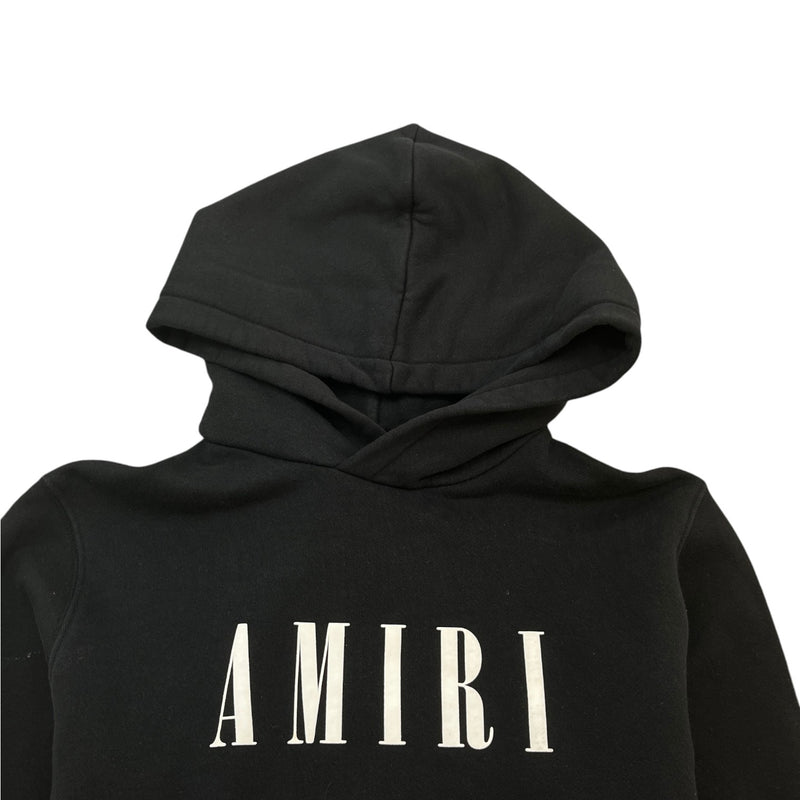 Men's Logo Print Hoodie Black Size S