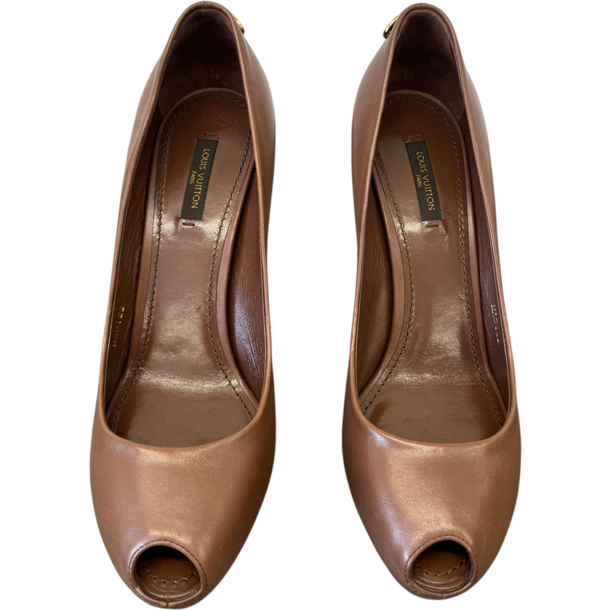 Women's Oh Really Platform Peep Toe Heels Brown Size UK 5.5 / EU 38.5 - Photo 6