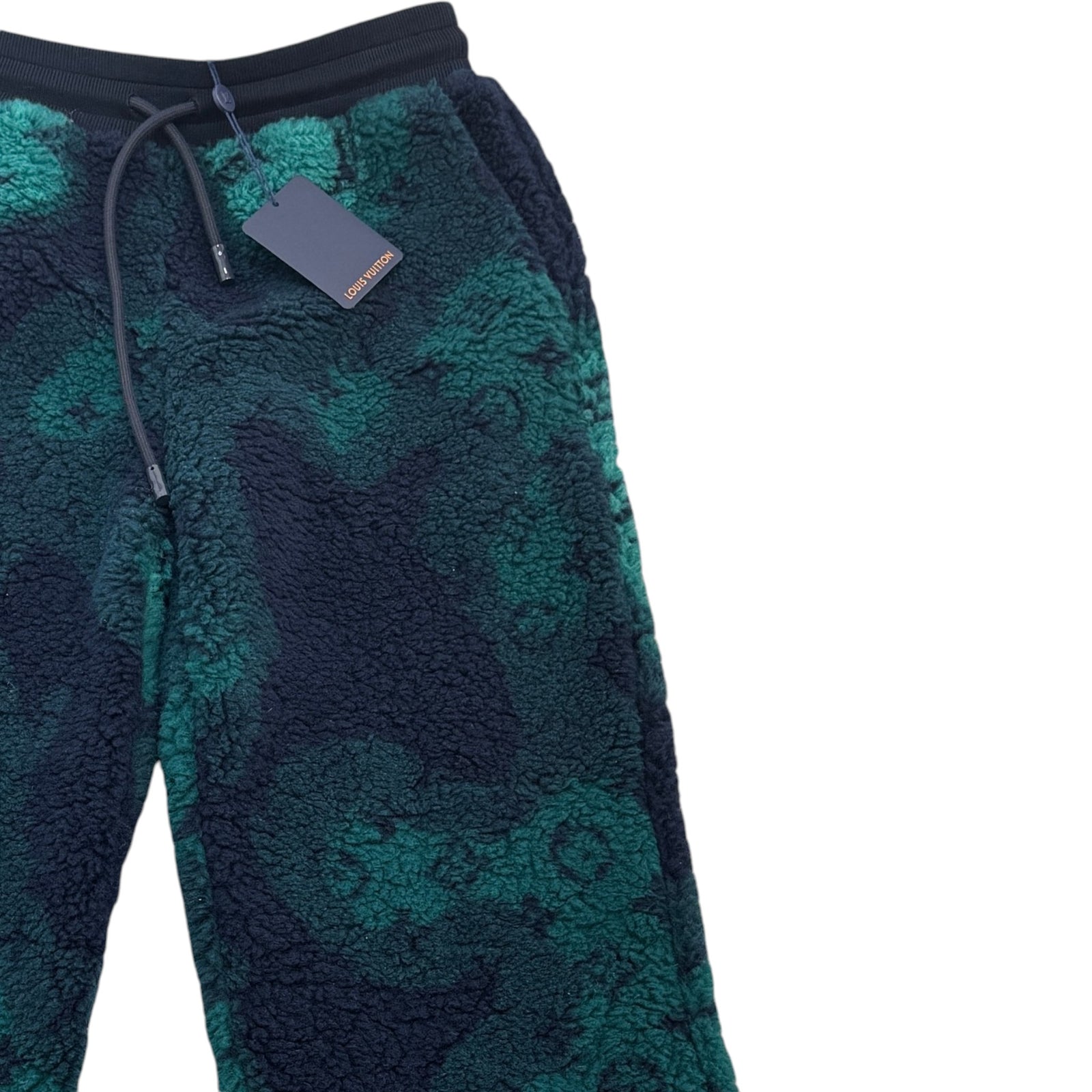 Men's Monogram Camo Fleece Joggers Green Size L / W34 - Photo 4