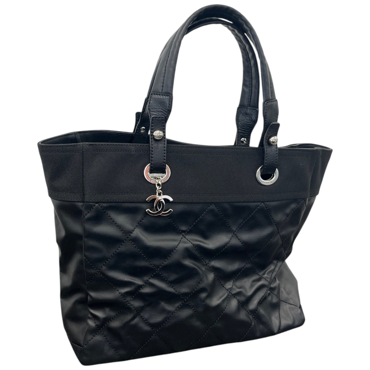Women's CC Paris-Biarritz Tote Handbag Black - Photo 4