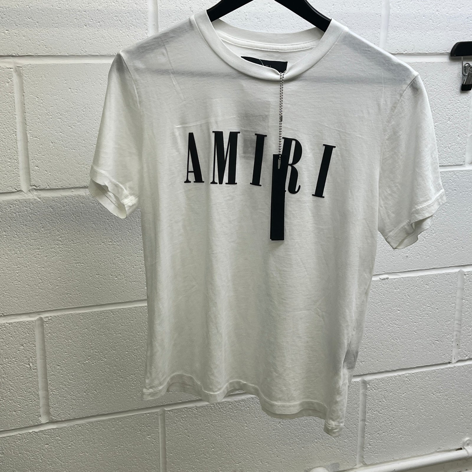 Men's Logo Print T-Shirt White Size M - Photo 9
