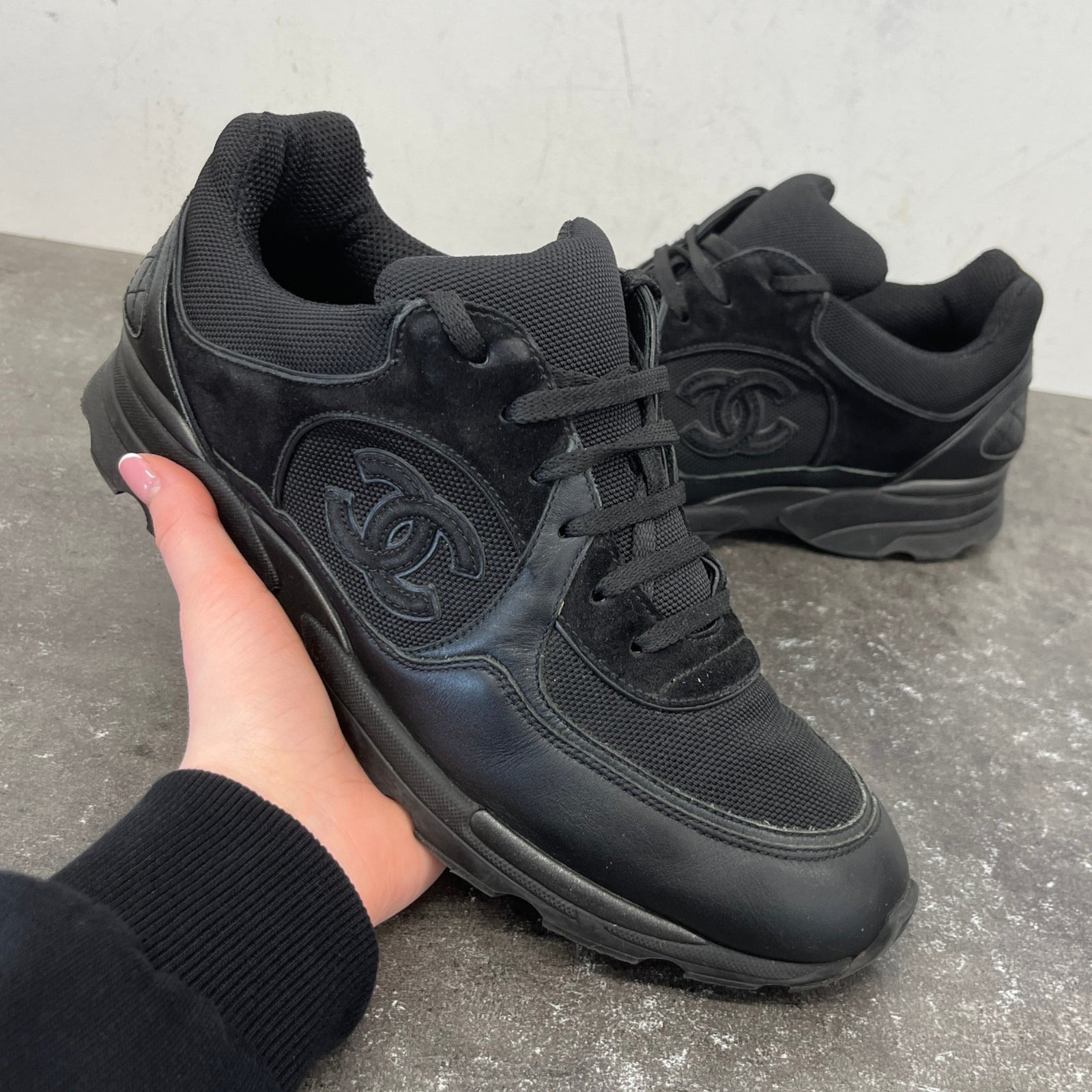 Men's Cc Runners Low Trainers Black Size EU 41 / UK 7 - Photo 13