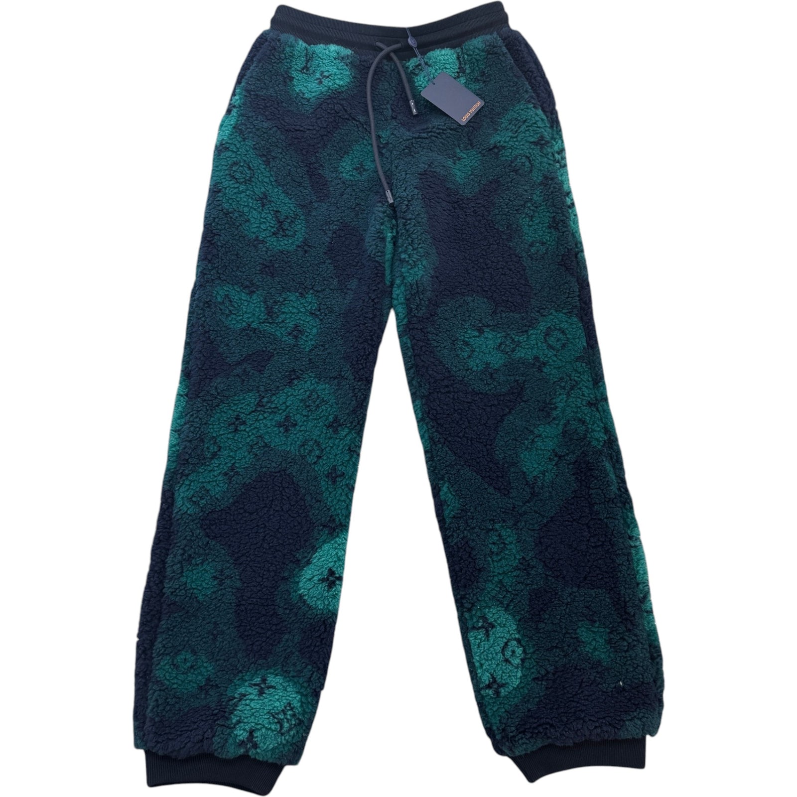 Men's Monogram Camo Fleece Joggers Green Size L / W34 - Photo 1