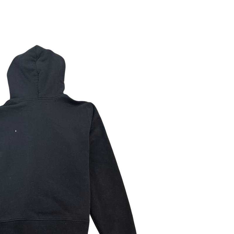 Men's Logo Print Hoodie Black Size S