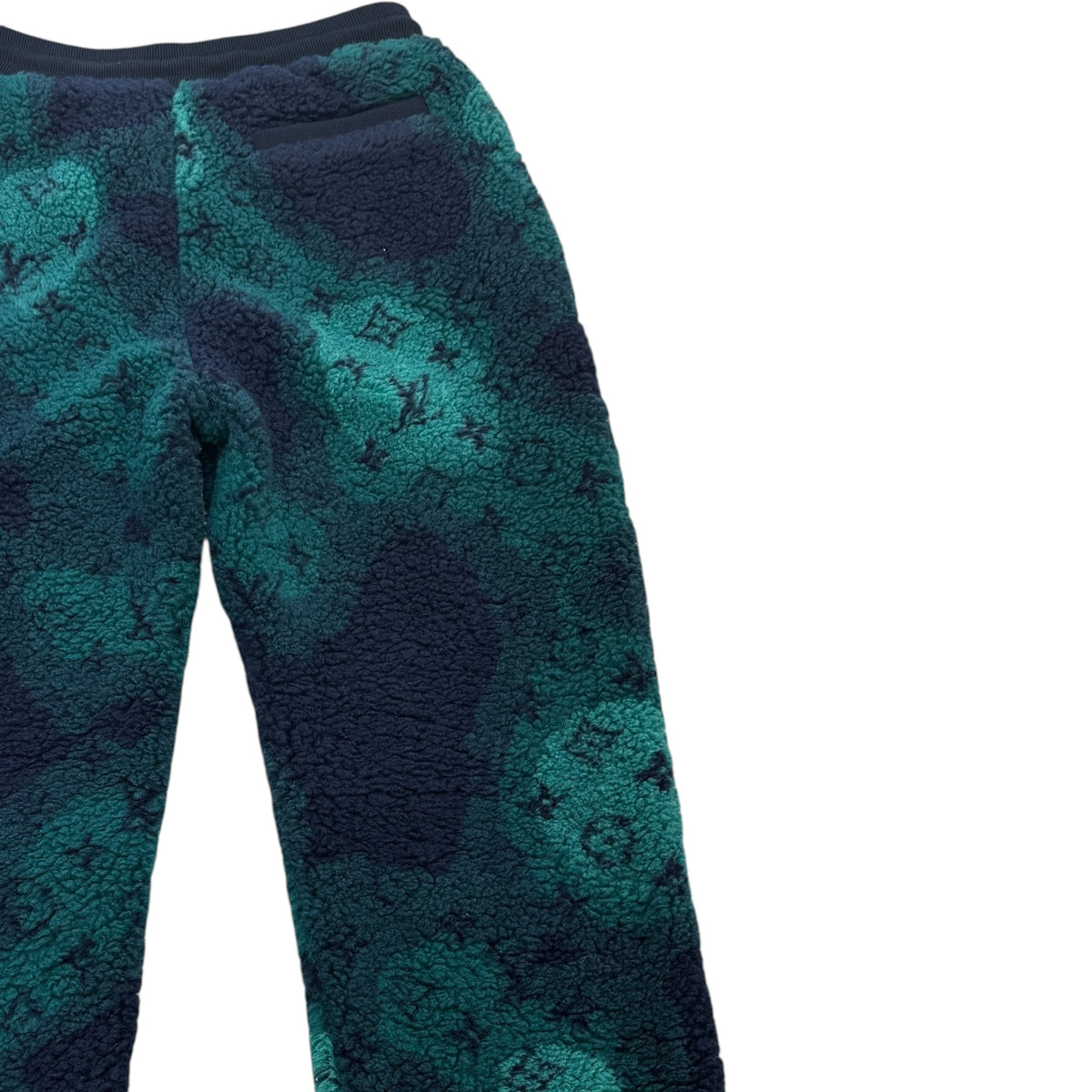 Men's Monogram Camo Fleece Joggers Green Size L / W34 - Photo 5
