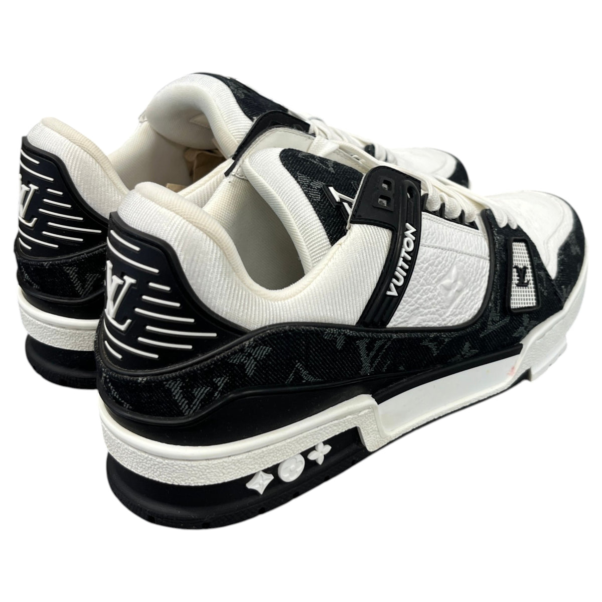 Men's LV Low Trainers Black Size UK 7.5 / EU 41.5 - Photo 8