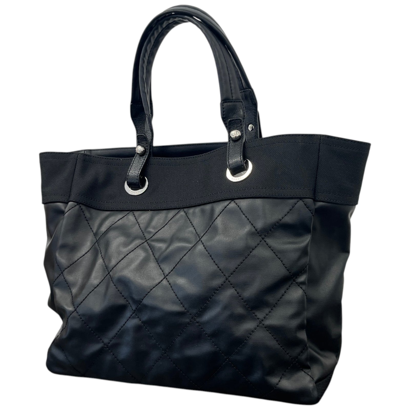 Women's CC Paris-Biarritz Tote Handbag Black - Photo 9