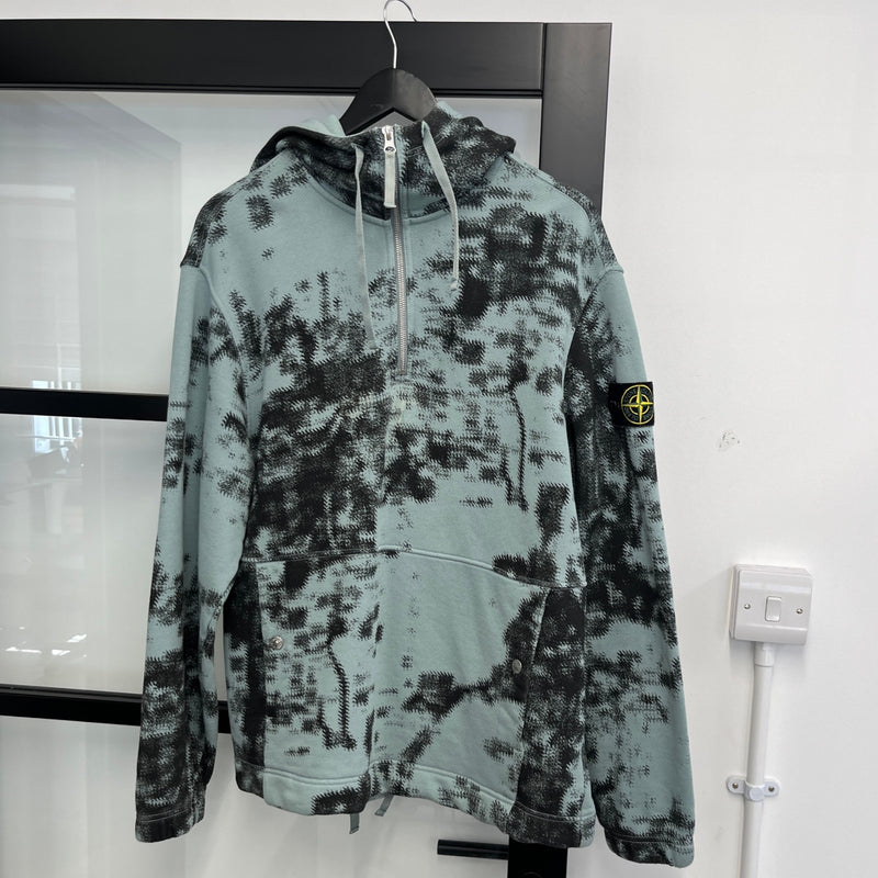 Men's 2024 Camouflage Hoodie Blue Size M