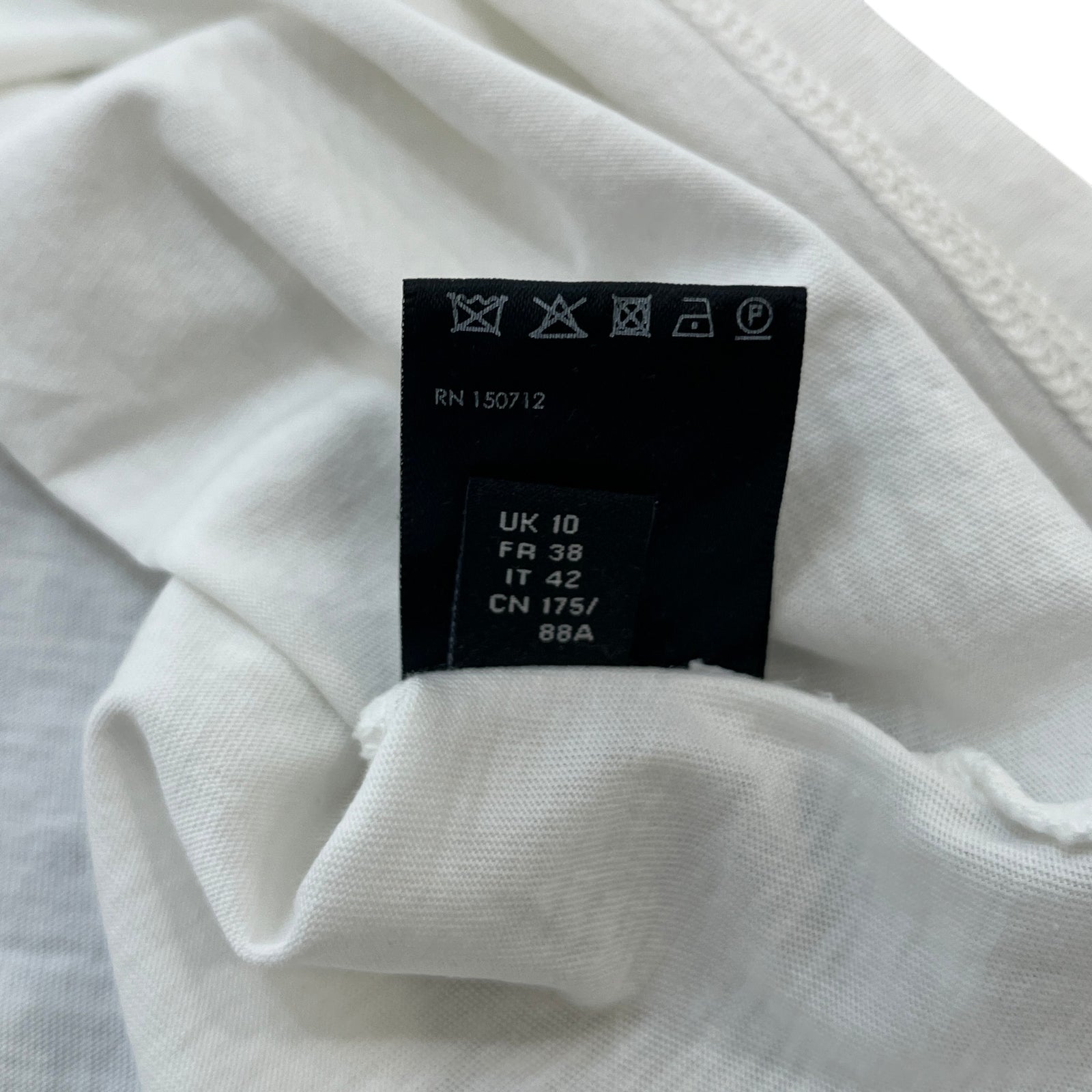 Men's Logo Print T-Shirt White Size M - Photo 8