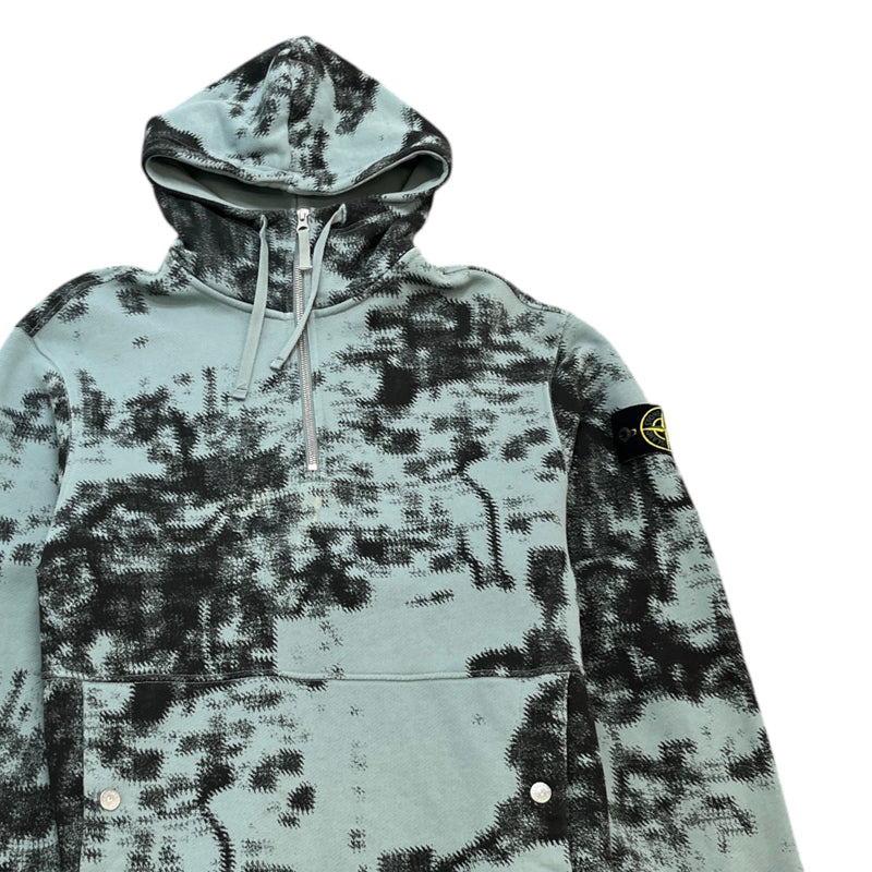 Men's 2024 Camouflage Hoodie Blue Size M
