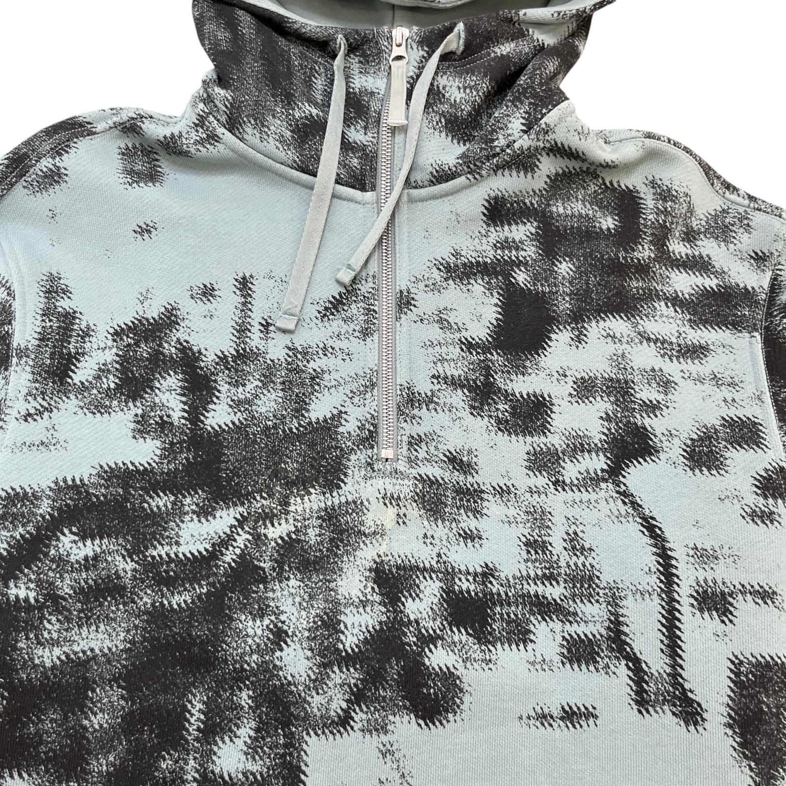 Men's 2024 Camouflage Hoodie Blue Size M - Photo 5
