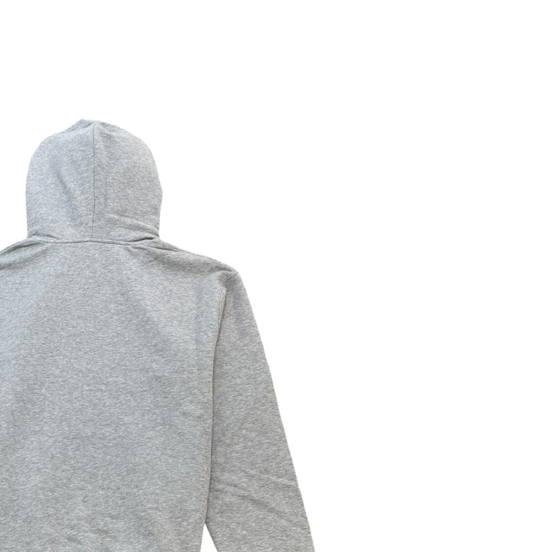 Men's Logo Print Hoodie Grey Size XL