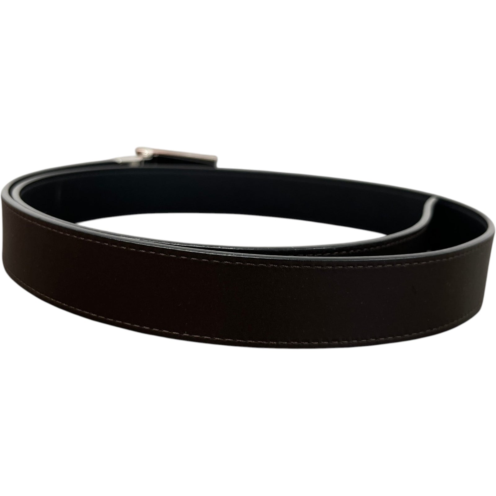 Men's Damier Inventeur Reversible Belt Black Size Waist 34" - Photo 3