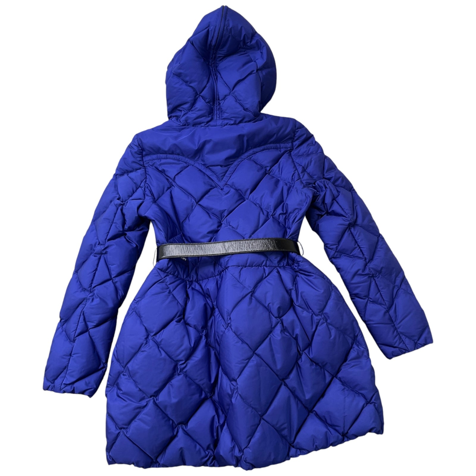 Women's Quilted Belted Down Jacket Purple Size IT 38 / UK 6 - Photo 2