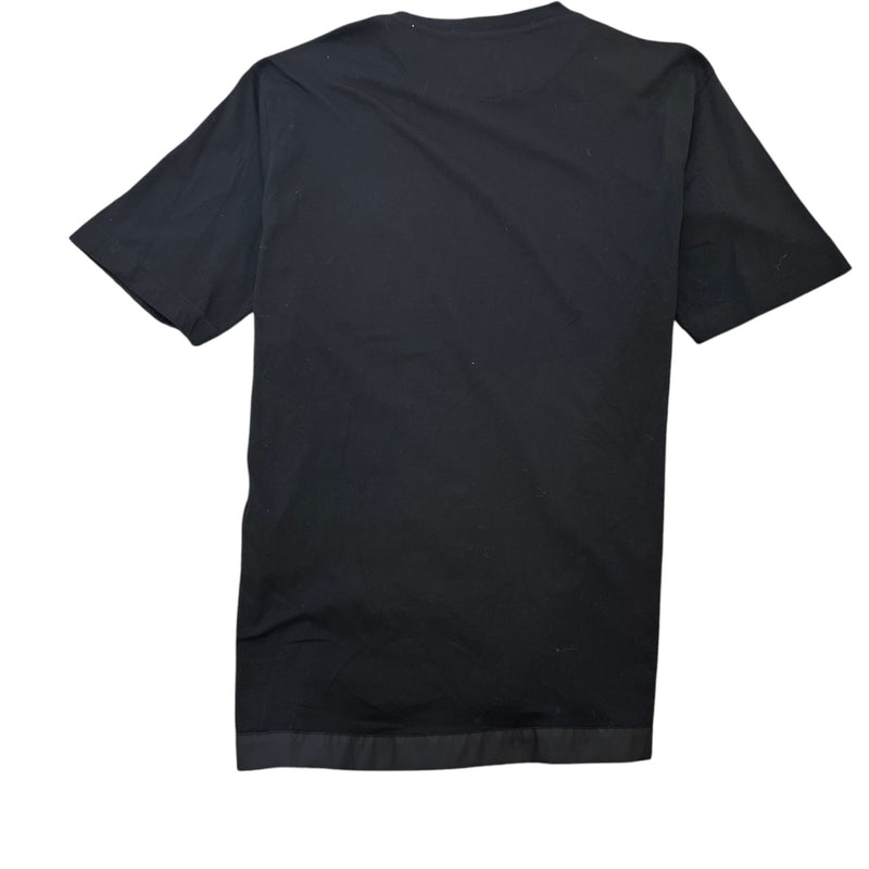 Men's Re-Nylon Plaque Logo T-Shirt Black Size L
