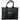 Hardware Logo Print Handbag Black