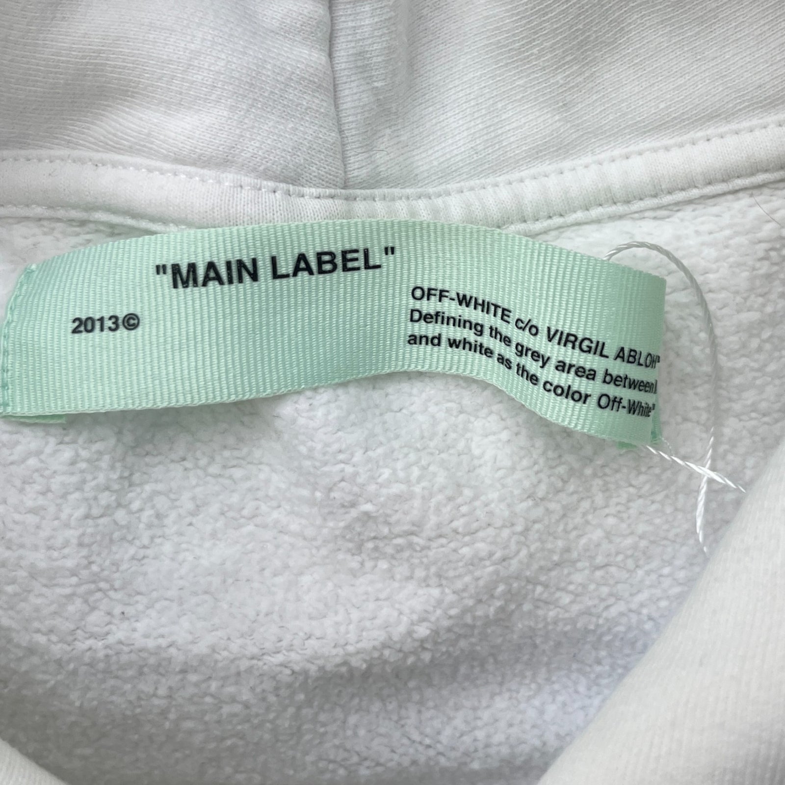 Men's Arrow Logo Hoodie White Size S - Photo 7