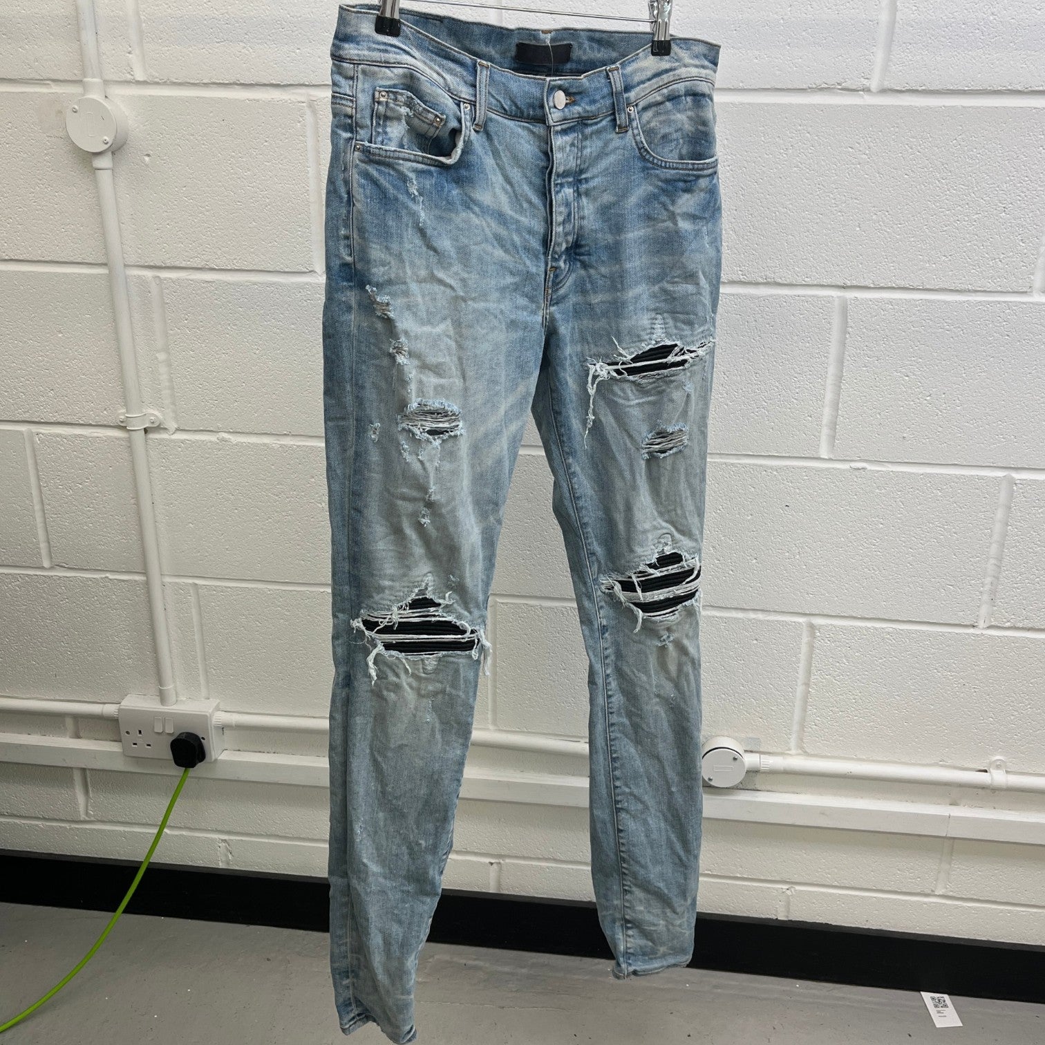 Men's Mx1 Distressed Jeans Blue Size Waist 32" - Photo 10