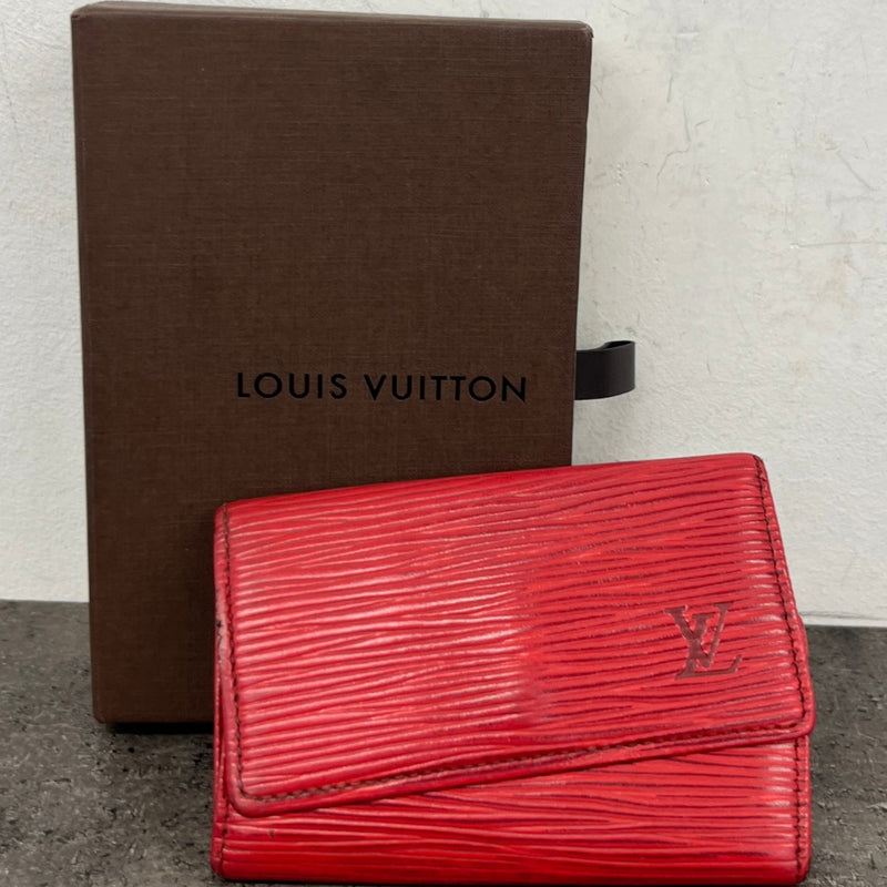 Women's Epi Leather Wallet Red