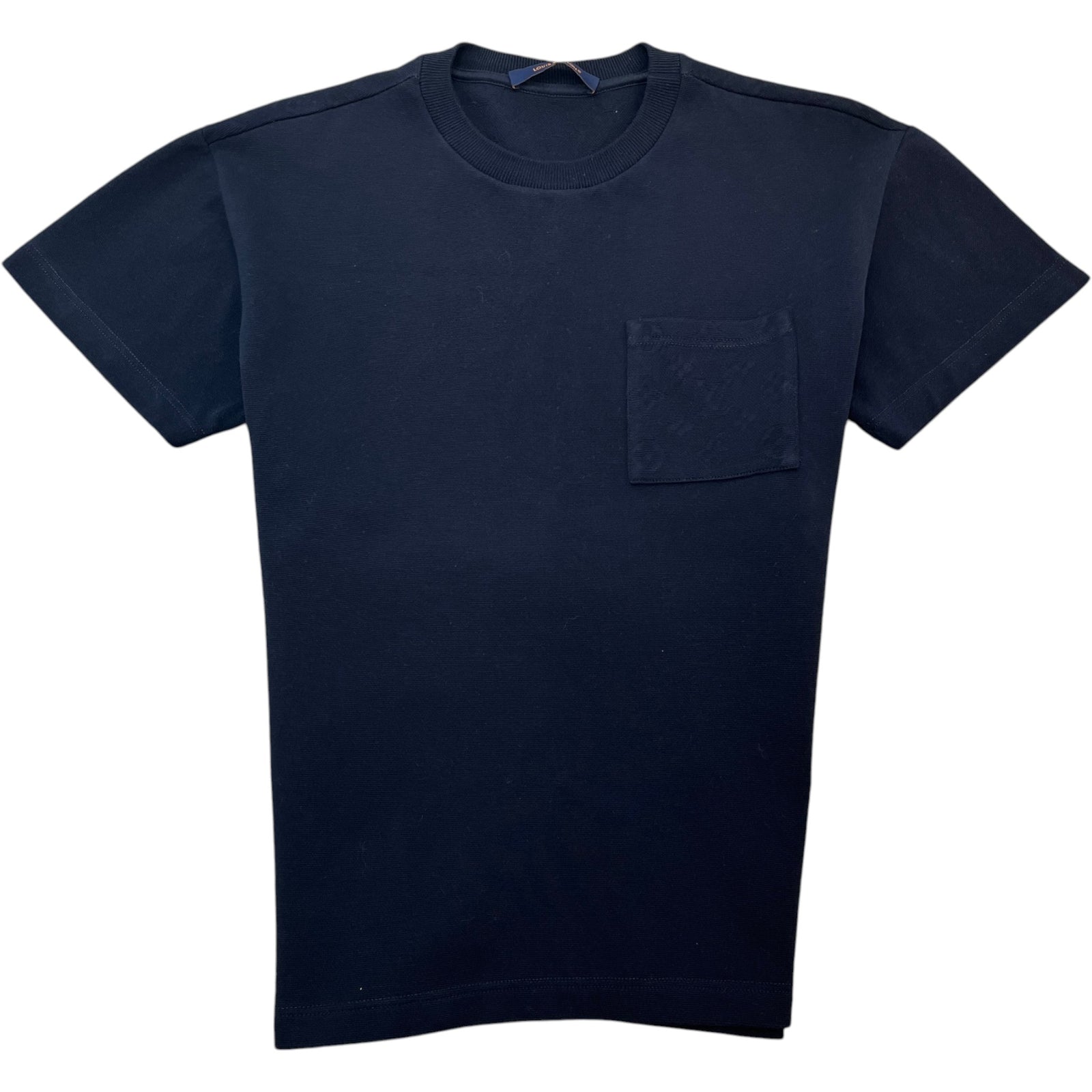 Men's Half Damier Pocket Top Navy Size XS - Photo 1