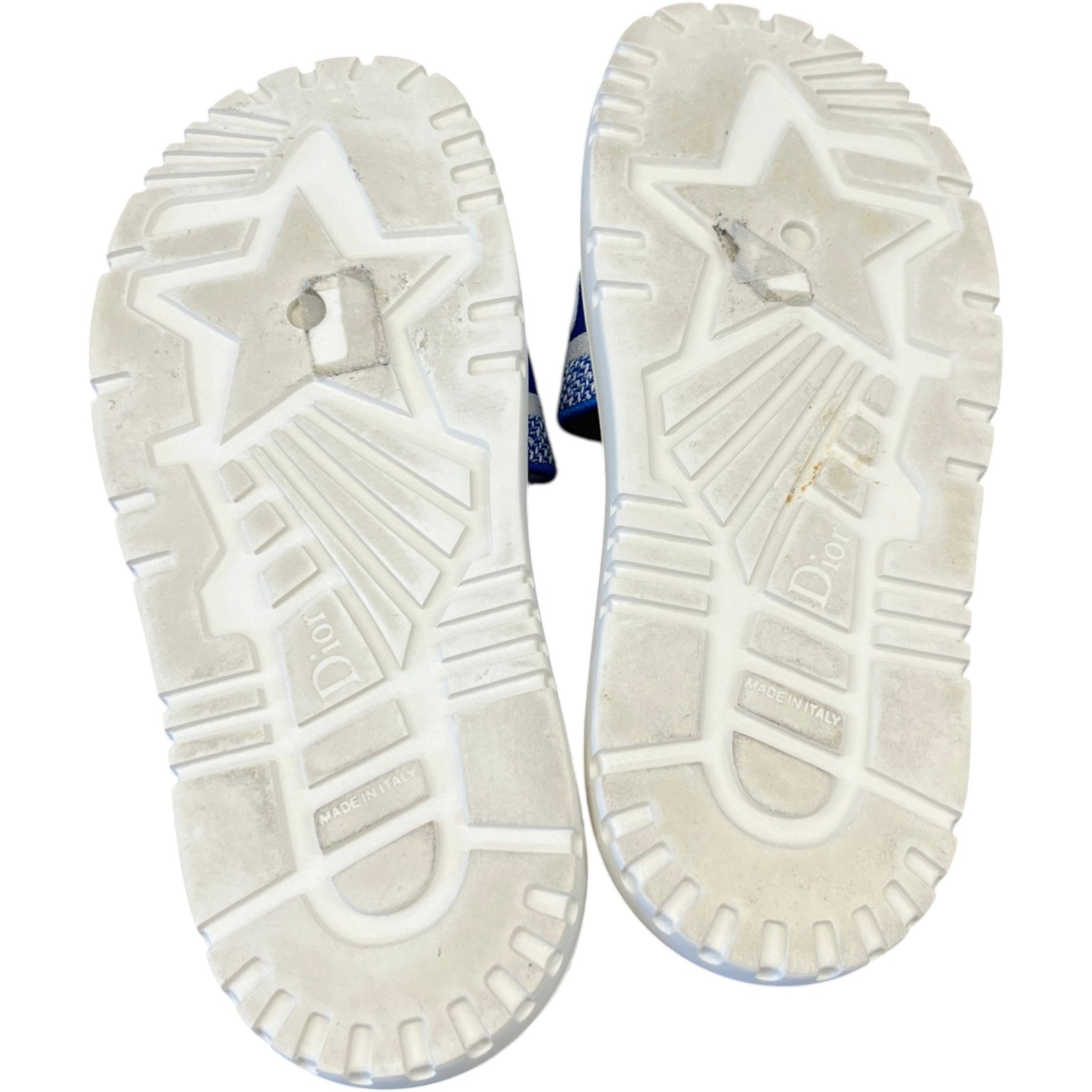 Women's Dway Toile De Jouy Slides Blue Size EU 39.5 / UK 6.5 - Photo 10