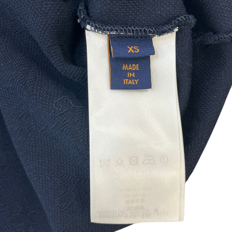 Men's Half Damier Pocket Top Navy Size XS