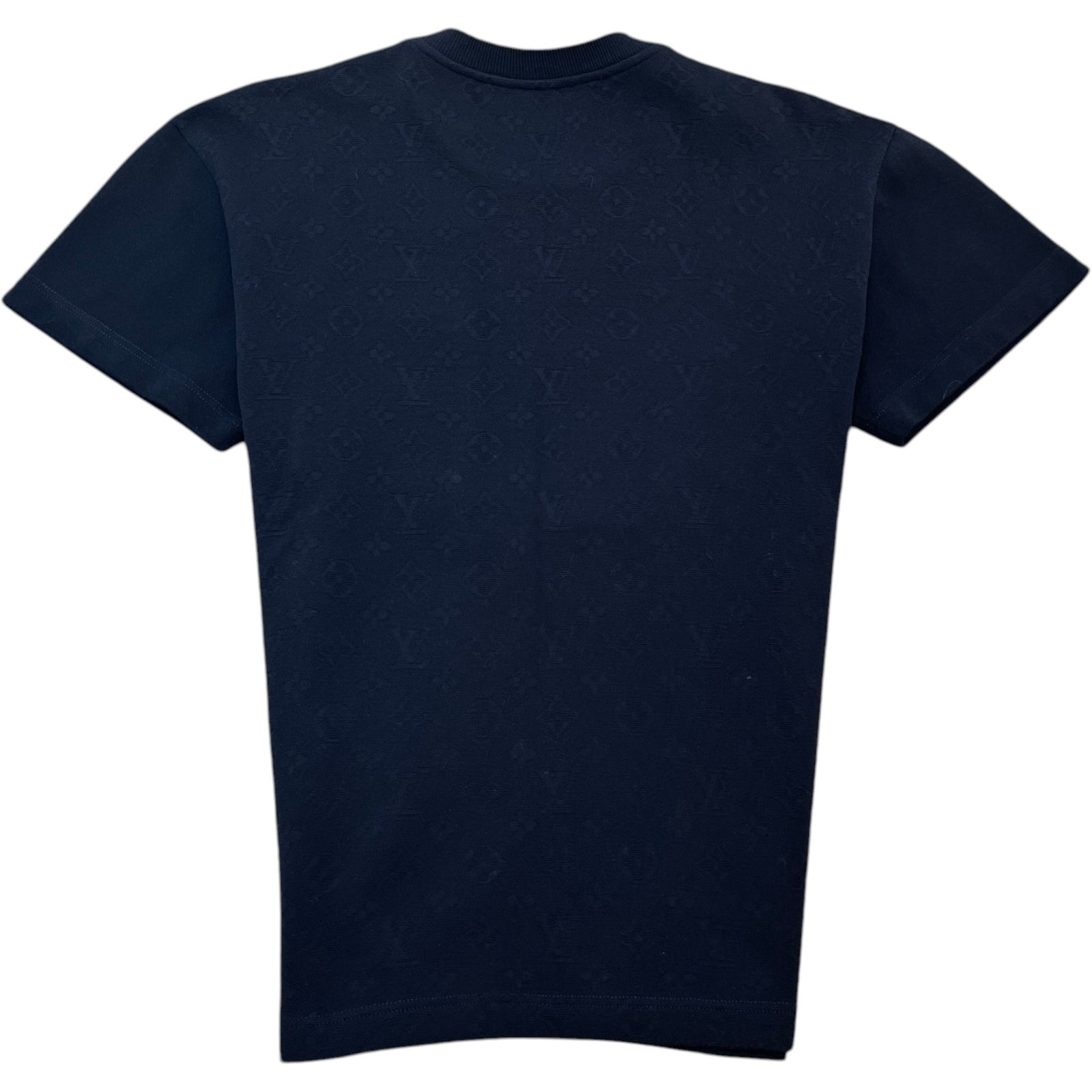 Men's Half Damier Pocket Top Navy Size XS - Photo 2