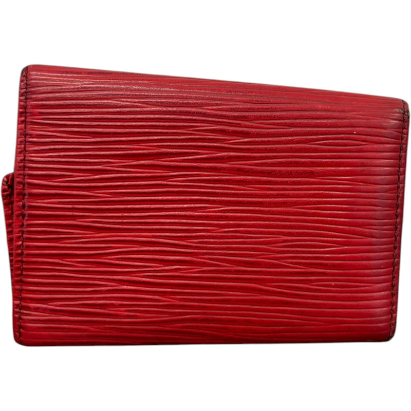 Women's Epi Leather Wallet Red