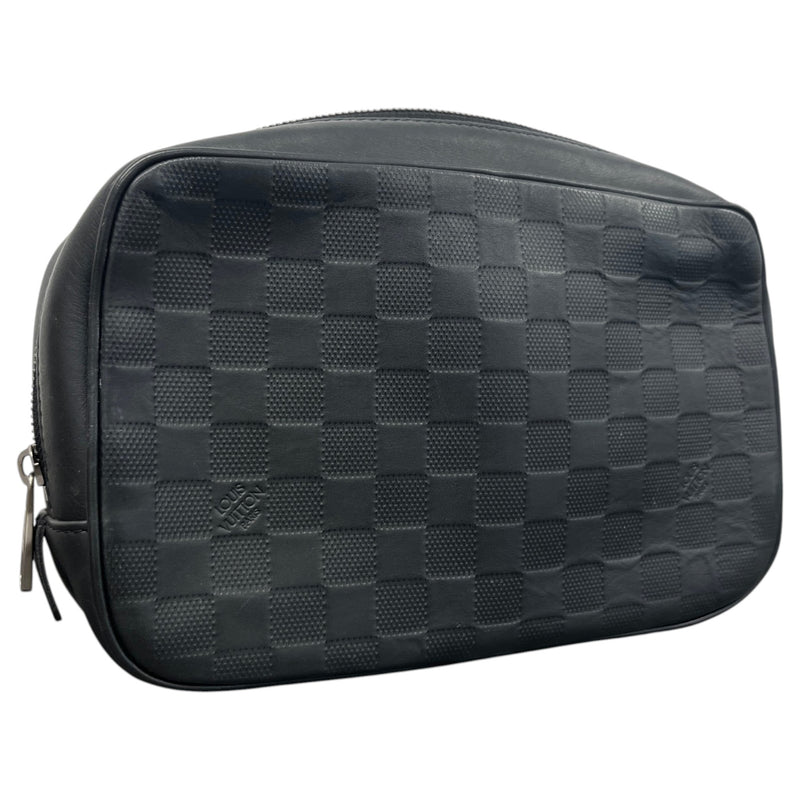Men's Damier Infini Onyx Toiletry Bag Black
