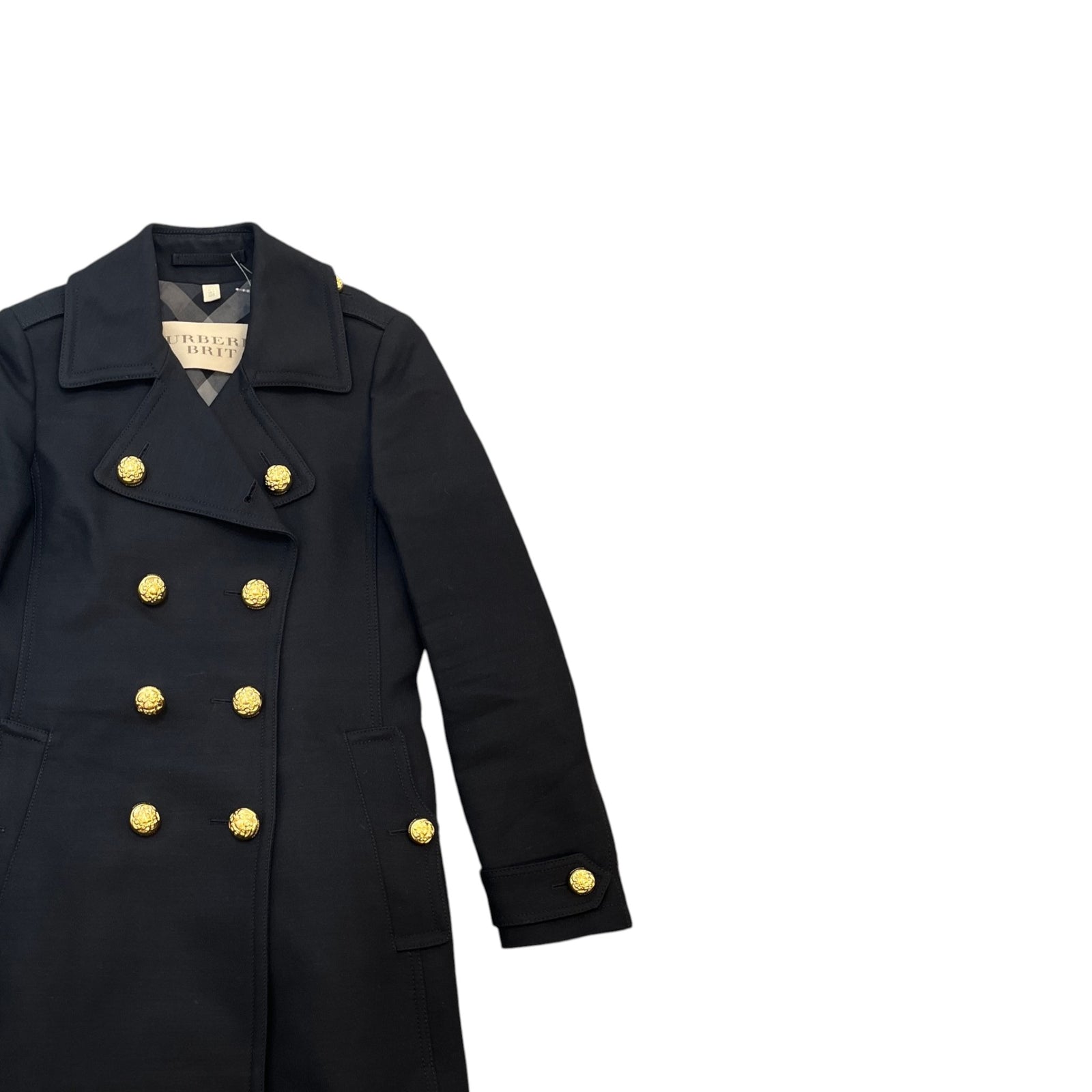 Women's Double Breasted Jacket Black Size XS / UK 6 - Photo 3