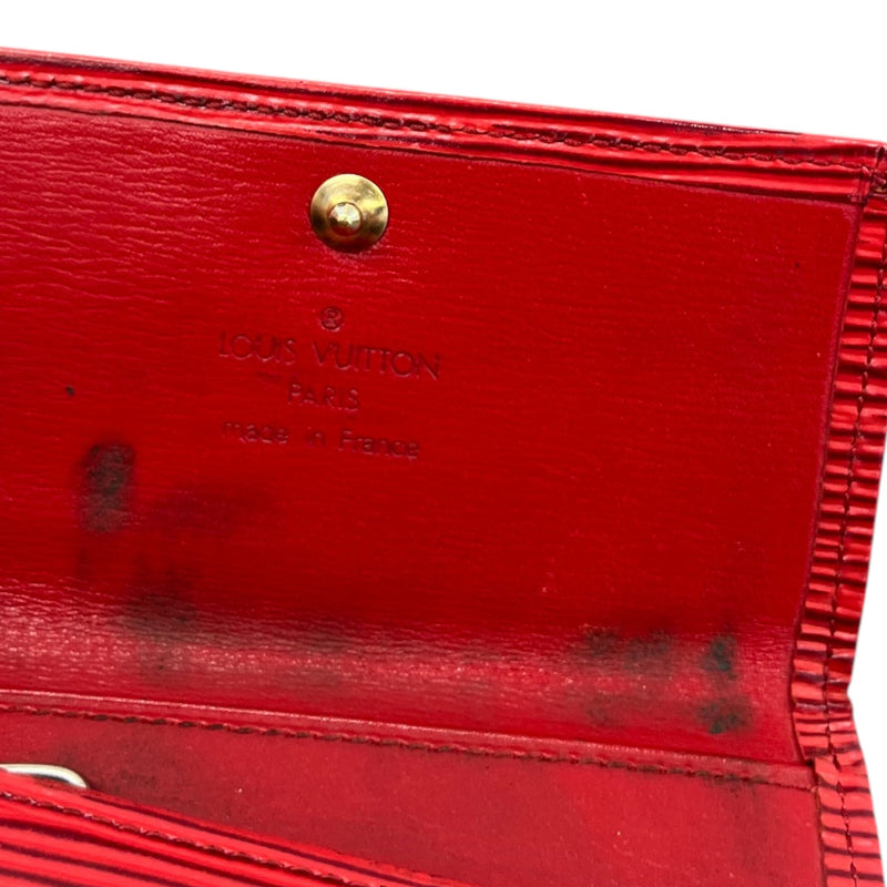 Women's Epi Leather Wallet Red