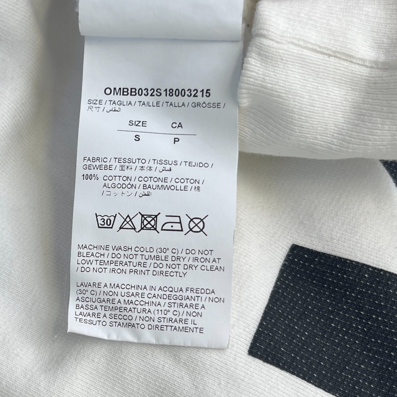 Men's Arrow Logo Hoodie White Size S - Photo 6