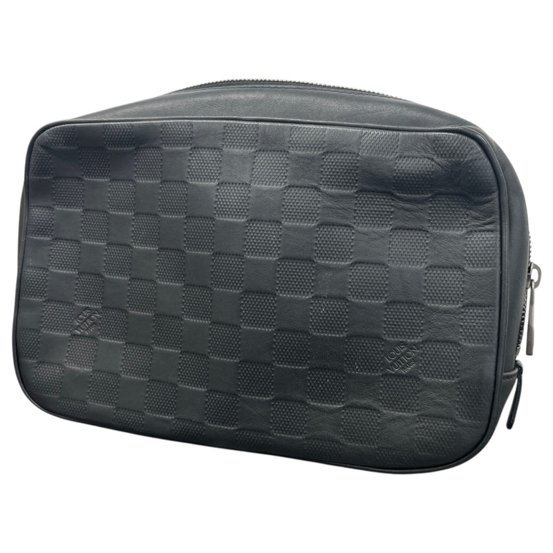 Men's Damier Infini Onyx Toiletry Bag Black